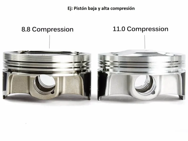 Pistones forjados BMW E46 330i 3.0 24v - motor M54B30 doble vanos - Imagen 2
