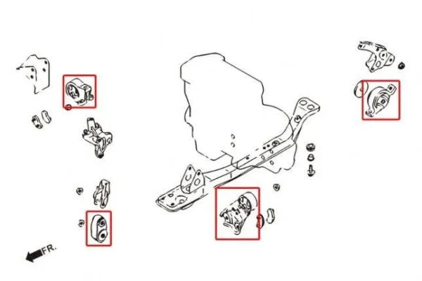 Hardrace - Soporte de motor reforzado - Imagen 2