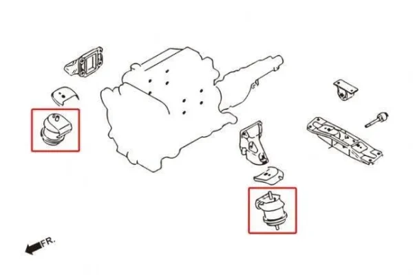 Hardrace - Taco/soporte de motor reforzado - Imagen 2