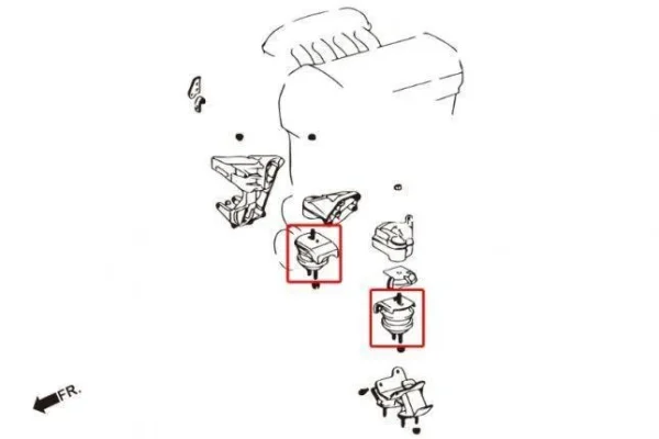 Hardrace - Taco/soporte de motor reforzado - Imagen 2