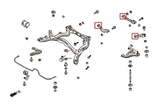 Hardrace - Silentblock bara de inclinacion trasera para Avance / traccion / Caida - Imagen 2