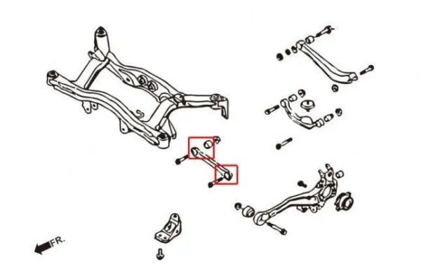Hardrace - Silentblock delantero del brazo lateral parte trasera - Imagen 2