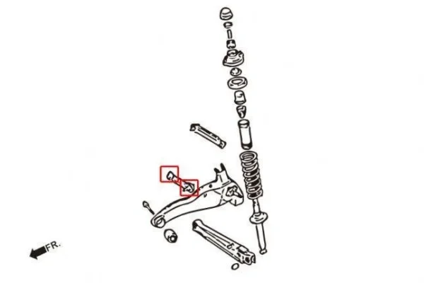 Hardrace - Silentbock de punta brazo trasero para Avance - Imagen 2