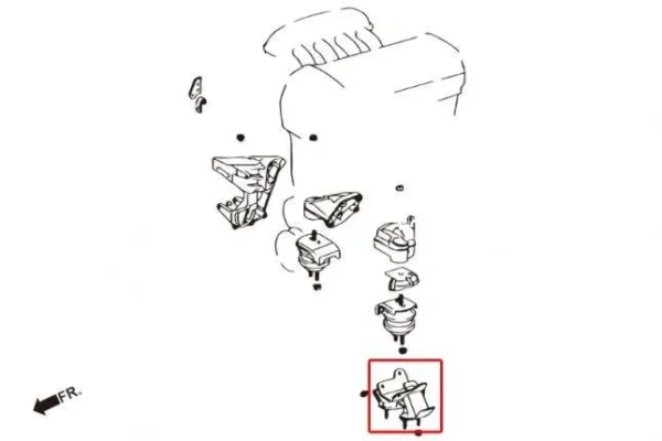 Hardrace - Taco/soporte reforzado de motor/caja de cambios - Imagen 3