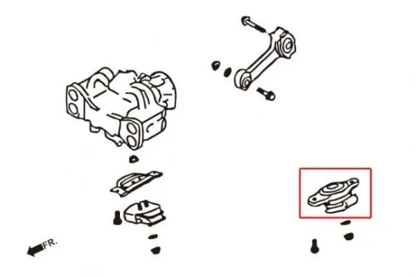 Hardrace - Taco/soporte de motor reforzado - Imagen 3