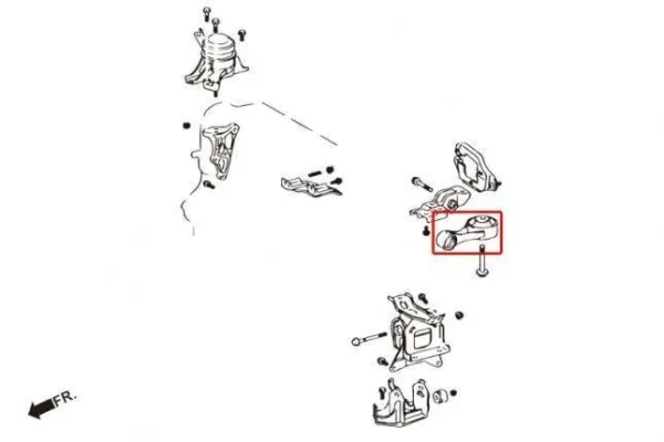 Hardrace - Soporte de motor anti-par - Imagen 2