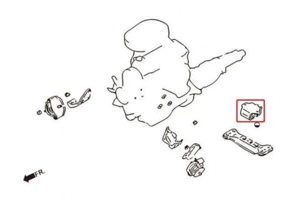 Hardrace - Taco/soporte de motor reforzado - Imagen 2