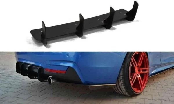 DIFUSOR TRASERO Y DIVISORES LATERALES TRASEROS para BMW 4 Coupe / Gran Coupe / Cabrio M-Pack F32 / F36 / F33