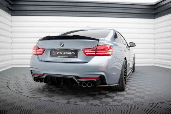Faldón trasero BMW 4 Coupé / Gran Coupé / Cabrio M-Pack F32 / F36 / F33 (Versión con doble escape en ambos lados) - Imagen 4