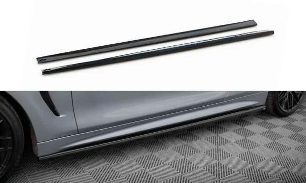 Faldones laterales difusores V.3 BMW 4 Coupe / Gran Coupe / Cabrio M-Pack F32 / F36 / F33