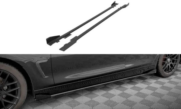 Faldones laterales Street Pro Difusores + Aletas BMW 4 Gran Coupe F36
