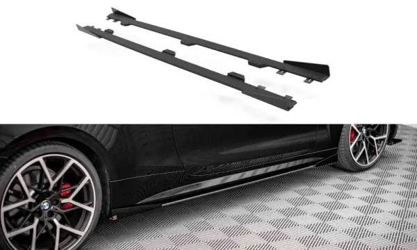 Faldones laterales Street Pro Difusores + Aletas BMW 4 M-Pack / M440i G22 / G23
