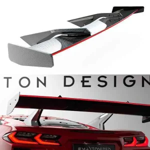 Alerón de carbono + LED Chevrolet Corvette C8