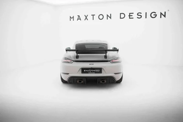 Spoiler de carbono con soportes internos para montantes V.2 Porsche 718 Cayman 982c - Imagen 2