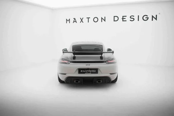 Alerón de carbono con montaje en cisne superior V.1 Porsche 718 Cayman 982c - Imagen 3