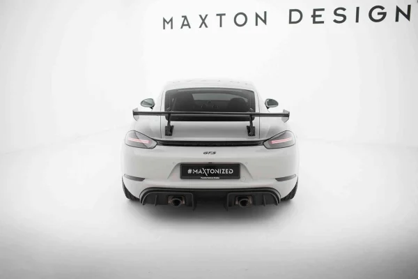 Alerón de carbono con montaje en cisne superior V.2 Porsche 718 Cayman 982c - Imagen 3