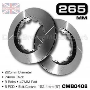 DISCOS DE RECAMBIO O ADAPTABLES 6" / 265mm x 24mm COMPBRAKE