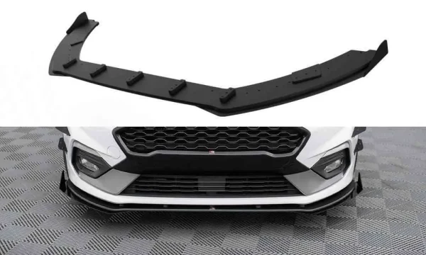 Divisor delantero Street Pro + aletas para Ford Fiesta Mk8 ST / ST-Line