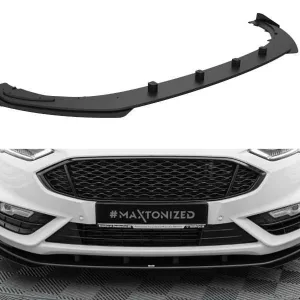 Divisor delantero Street Pro + aletas para Ford Mondeo Sport Mk5 Facelift / Fusion Sport Mk2 Facelift