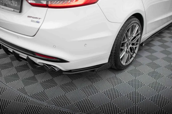 Divisores laterales traseros Street Pro + aletas para Ford Mondeo Sport Mk5 Facelift / Fusion Sport Mk2 Facelift - Imagen 2