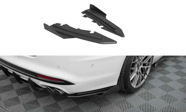 Divisores laterales traseros Street Pro + aletas para Ford Mondeo Sport Mk5 Facelift / Fusion Sport Mk2 Facelift
