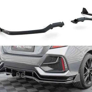 Splitter Trasero (con barras verticales) + Flaps Honda Civic Sport Mk 10 Facelift