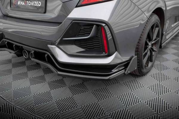 Splitter Trasero (con barras verticales) + Flaps Honda Civic Sport Mk 10 Facelift - Imagen 2