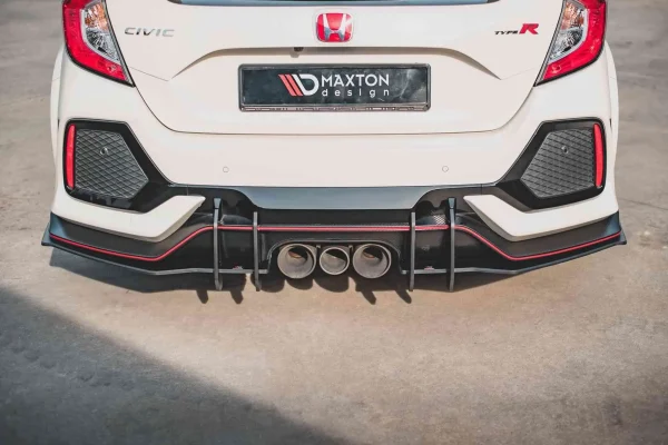 Faldón trasero Street Pro V.2 Honda Civic X Type R - Imagen 2