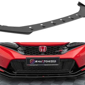Divisor delantero Street Pro + aletas para Honda Civic Type-R Mk 11