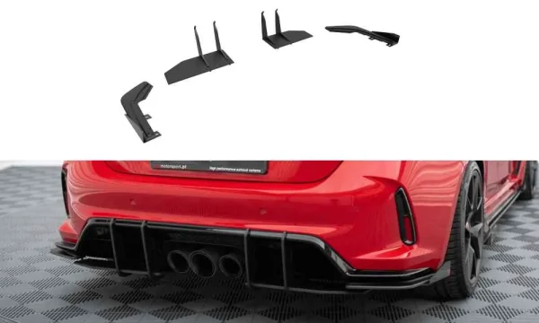 Divisores laterales traseros Street Pro + aletas para Honda Civic Type-R Mk 11
