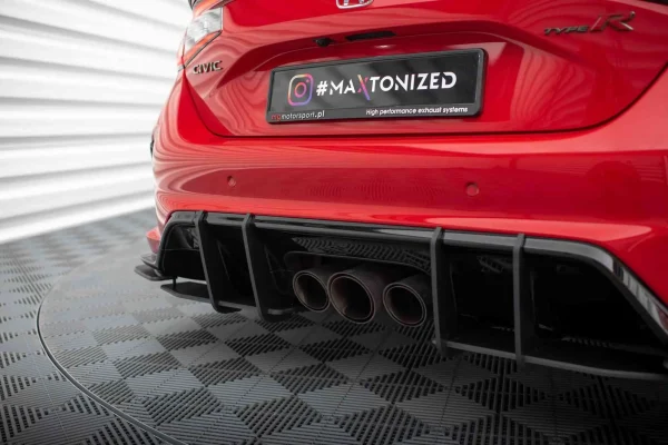 Divisores laterales traseros Street Pro + aletas para Honda Civic Type-R Mk 11 - Imagen 4