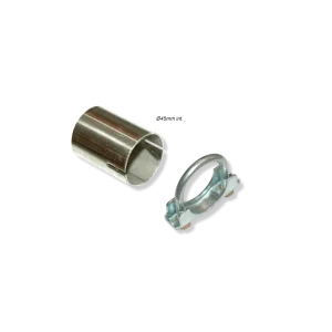 CASQUILLO RANURADO INOXIDABLE PARA TUBO Ø45MM CON ABRAZADERA