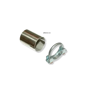 CASQUILLO RANURADO INOXIDABLE PARA TUBO Ø53MM CON ABRAZADERA