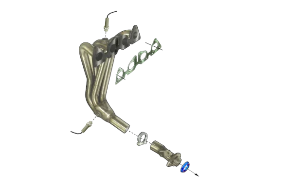 COLECTOR DE ESCAPE DEPORTIVO TUBULAR INOXIDABLE:PEUGEOT 206