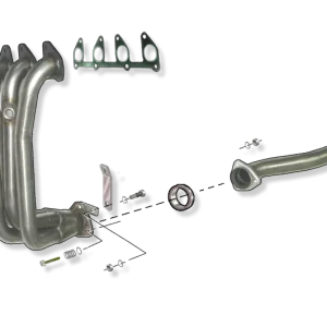 COLECTOR DE ESCAPE DEPORTIVO TUBULAR INOXIDABLE:OPEL CORSA B