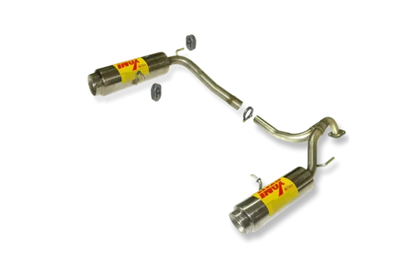 ESCAPE TRASERO INOXIDABLE:HYUNDAI COUPE 1 tipo moto por cada lado