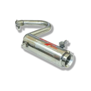 ESCAPE TRASERO INOXIDABLE NO HOMOLOGADO:SEAT LEON / AUDI A3 / VOLKSWAGEN GOLF V 1 TIPO MOTO