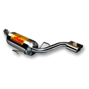 ESCAPE TRASERO INOXIDABLE NO HOMOLOGADO:OPEL ASTRA H 1 OVAL CENTRAL