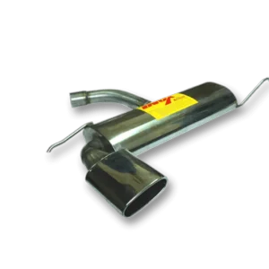 ESCAPE TRASERO INOXIDABLE NO HOMOLOGADO:VW GOLF V / AUDI A3 / VW GOLF VI / VW SCIROCCO / SEAT LEON 1 OVAL