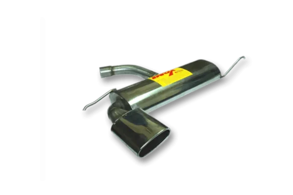ESCAPE TRASERO INOXIDABLE NO HOMOLOGADO:VW GOLF V / AUDI A3 / VW GOLF VI / VW SCIROCCO / SEAT LEON 1 OVAL