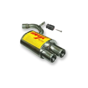 ESCAPE TRASERO INOXIDABLE NO HOMOLOGADO:BMW 120D / BMW 118D 2Ø73