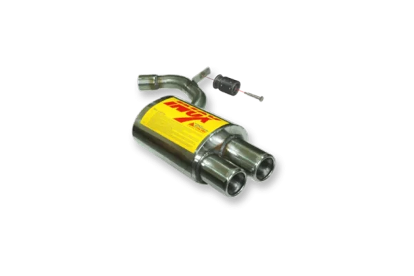 ESCAPE TRASERO INOXIDABLE NO HOMOLOGADO:BMW 120D / BMW 118D 2Ø73