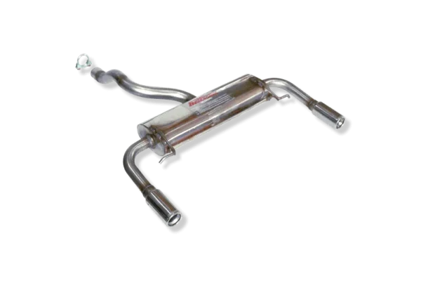 ESCAPE TRASERO INOXIDABLE NO HOMOLOGADO:RENAULT CLIO III SPORT / RENAULT CLIO I 1Ø73 POR CADA LADO