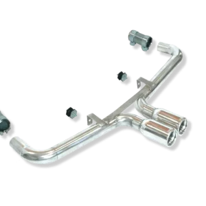 ESCAPE TRASERO INOXIDABLE GRUPO-A USO EXCLUSIVO PARA COMPETICIÓN:PORSCHE 718S BOXSTER (981) 2Ø101 CENTRALES