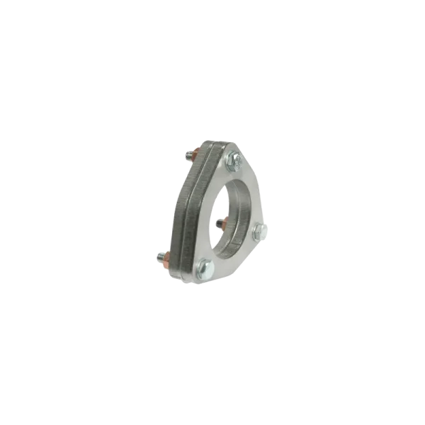 KIT COMPLETO UNIÓN PLACAS TRIANGULARES INOX PARA TUBO Ø51MM