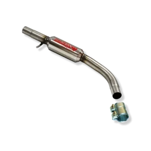 TRAMO INTERMEDIO INOXIDABLE CON SILENCIADOR NO HOMOLOGADO: A3 / GOLF IV / OCTAVIA / BEETLE / BORA / SEAT TOLEDO