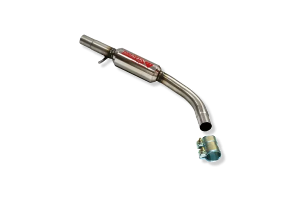 TRAMO INTERMEDIO INOXIDABLE CON SILENCIADOR NO HOMOLOGADO: A3 / GOLF IV / OCTAVIA / BEETLE / BORA / SEAT TOLEDO
