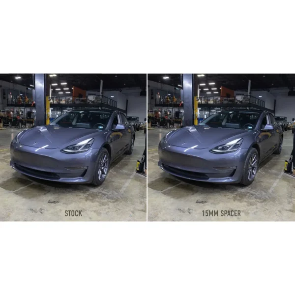 Kit de espaciador de rueda escalonado: 20 mm delantero, 25 mm trasero, compatible con Tesla Model 3 2017+ - Imagen 4