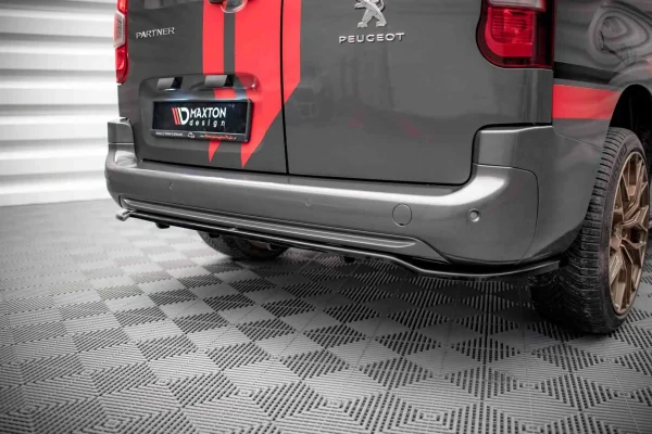 Splitter trasero (con barras verticales) Peugeot Partner Long Mk3 - Imagen 3