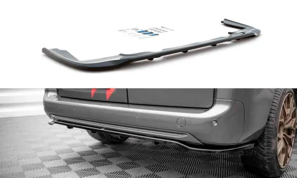 Splitter trasero (con barras verticales) Peugeot Partner Long Mk3